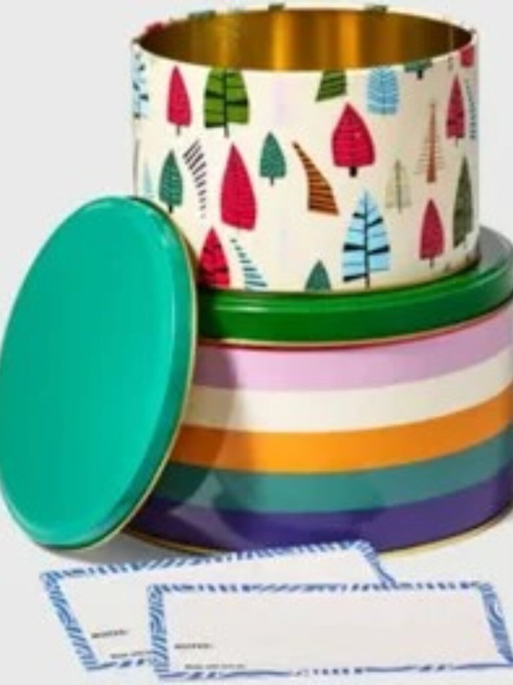 2ct Food Tins with Blank Recipe Cards - Tabitha Brown for Target
